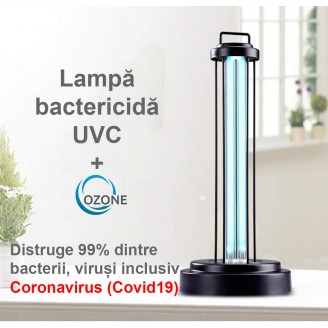 Lampa UVC - bactericida ultraviolete + ozon 38W metalica UV-C