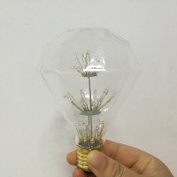 BEC LED DECO G125 STAR ALB CALD - DIAMANT