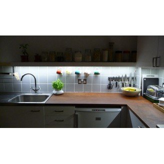 KIT ILUMINAT BLAT BUCATARIE ALB RECE 1M