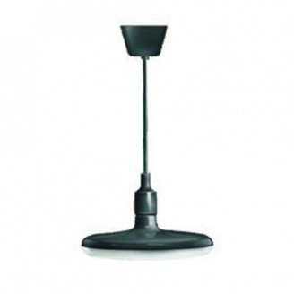 Pendul cu LED Negru, 24W  Alb Cald 