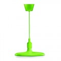 Pendul cu LED Verde, 24W  Alb Cald 