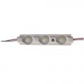 MODUL 3 LED SMD 2835, 12V,0.72W ALB RECE CU LUPA