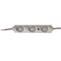 MODUL 3 LED SMD 2835, 12V,0.72W ALB RECE CU LUPA